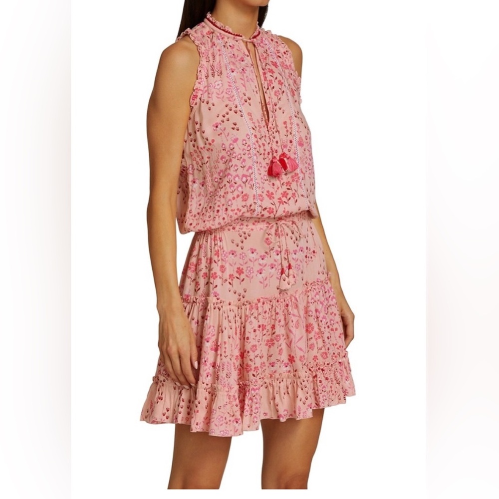 Poupette St. Barth Clara Sleeveless Pink Floral
Mini Dress